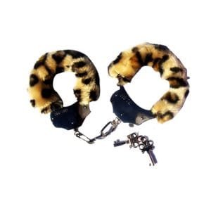 FETISH FANTASY FURRY CUFFS IN LEOPARD BDSM-005