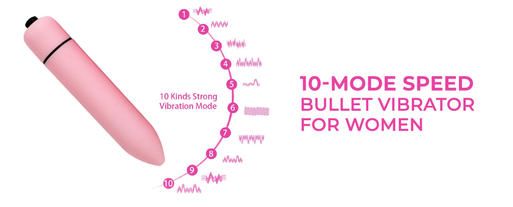10-Mode Speed Bullet Vibrator for Women